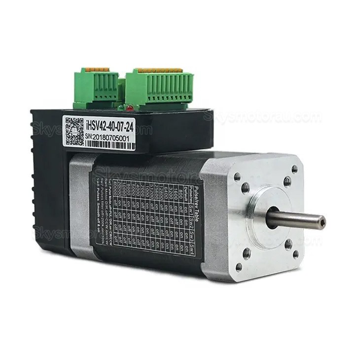 Nema 17 42mm 24V 78W Integrated AC Servo Motor JMC iHSV42-40-07-24 0.185N.m 52000RPM